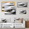 thumbnail image 4 of Designart Abstract Modern Waves framed wall art decor, Waves framed wall art, Endless Ripples in Gold and White , Gold Modern black framed wall art, 20x12 inches black frame, 4 of 5