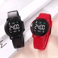 thumbnail image 4 of Reloj Led Digital Touch Niños Niñas Regalo Personajes 2 pcs Rojo/Negro, 4 of 4