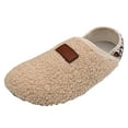 thumbnail image 2 of Oyedens Fuzzy House Slippers for Wome Men Indoor Closed Back Barefoot House Shoes Slipper Socks Bedroom Home, 2 of 5