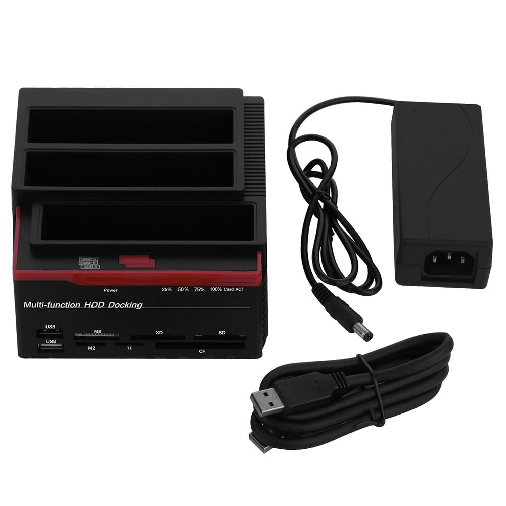 Garosa Station de disque dur 2.5 pouces 3.5 pouces Dual‑Bay USB3.0 SATA Garosa Station de disque dur 2.5 pouces 3.5 pouces Dual‑Bay USB3.0 SATA