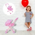 thumbnail image 6 of Vosarea-Children Pretend Play Baby Stroller Role Play Toy Dolls Pushchair Baby Doll Pushchair Children Baby Doll Stroller Toy, 6 of 7