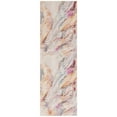 thumbnail image 3 of SAFAVIEH Rainbow Kiro Abstract Indoor/Outdoor Area Rug, Blue/Gold, 5'3" x 7'6", 3 of 4