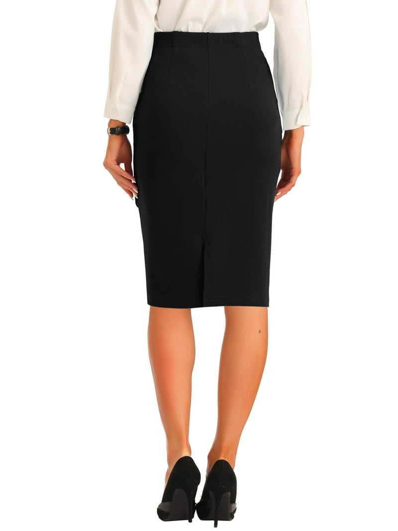 INSPIRE CHIC Work Pencil Skirts for Women's Ruched High