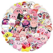 IFENG Cute cartoon game stickers Kirby [50 sheets] water bottle, skateboard, refrigerator