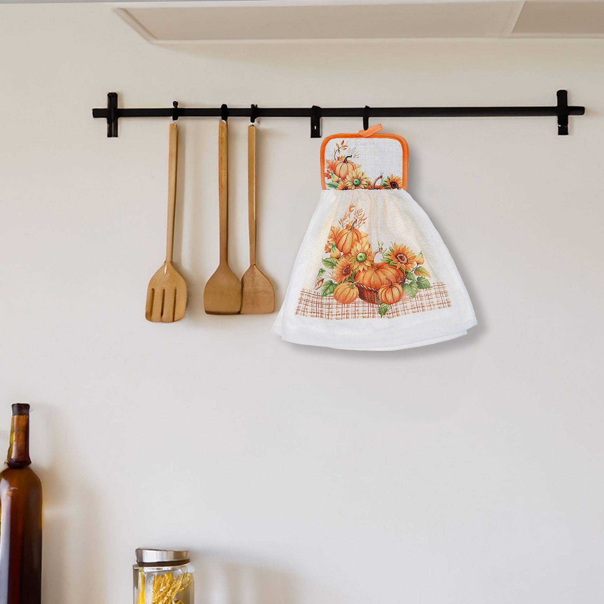 Tie Hand Towel (Pumpkin) - Set of 2