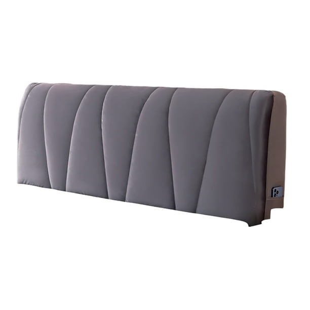 Toystoory Cubierta de cabecera de cama elástica, decorativa y a prueba de polvo, multifuncional, de fácil cuidado, mano de obra fina Decoración del hogar Gris oscuro