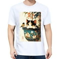 thumbnail image 3 of Women Oversize T-ShirtCat Summer Casual Short Sleeve Loose Tee Tops, 3 of 5