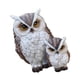 thumbnail image 5 of Estatua de búho, adorno decorativo, artesanía, linda figura de búho para madre e hijo, animal pájaro Marrón, 5 of 9