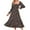 Black, variant on IROINNID Maxi Dress for Women Large Long Sleeve Chiffon Retract One's Waist Dress Fall Pendulous ,Pink