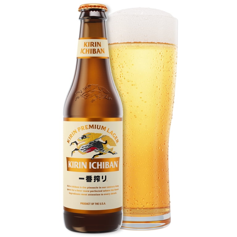 KIRIN ICHIBAN Premium Lager, 6pk 12oz Bottles, 5% ABV, Japanese