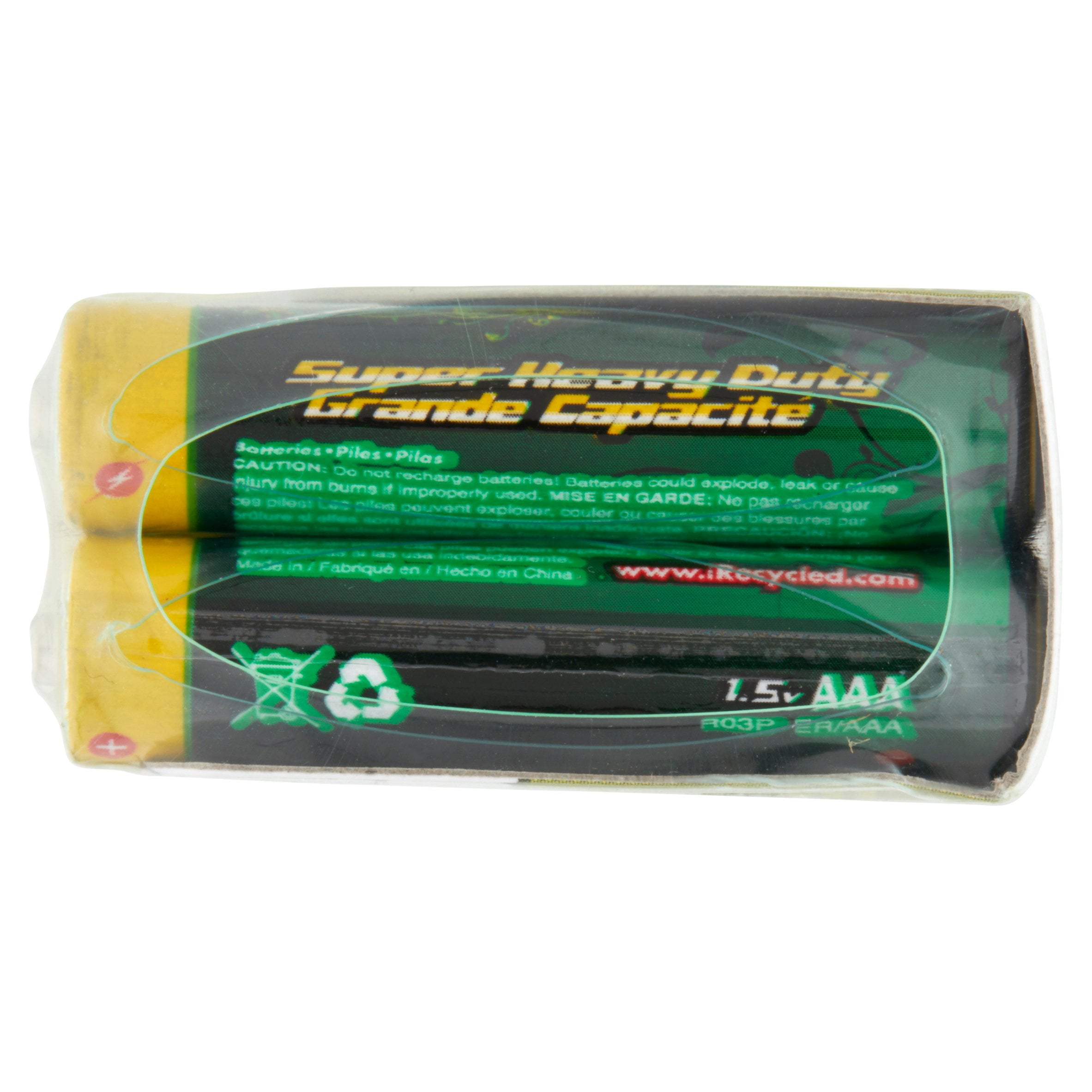 Go Green Heavy Duty AAA Batteries, 20 Count