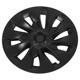 thumbnail image 1 of Tapacubos de rueda de 4 Uds Bling Bling para Tesla Model 3 2017-2023 negro mate, 1 of 12