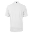 thumbnail image 3 of Men's Cutter & Buck White Miami Dolphins Throwback Logo Virtue Eco Pique Recycled Polo, 3 of 3