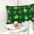 thumbnail image 4 of Yiaed Happy St. Patrick's Day5 Print Brushed Microfiber Envelope Pillowcases, Standard,Envelope Closure Pillow Cases(No pillow core)-20"x30", 4 of 6