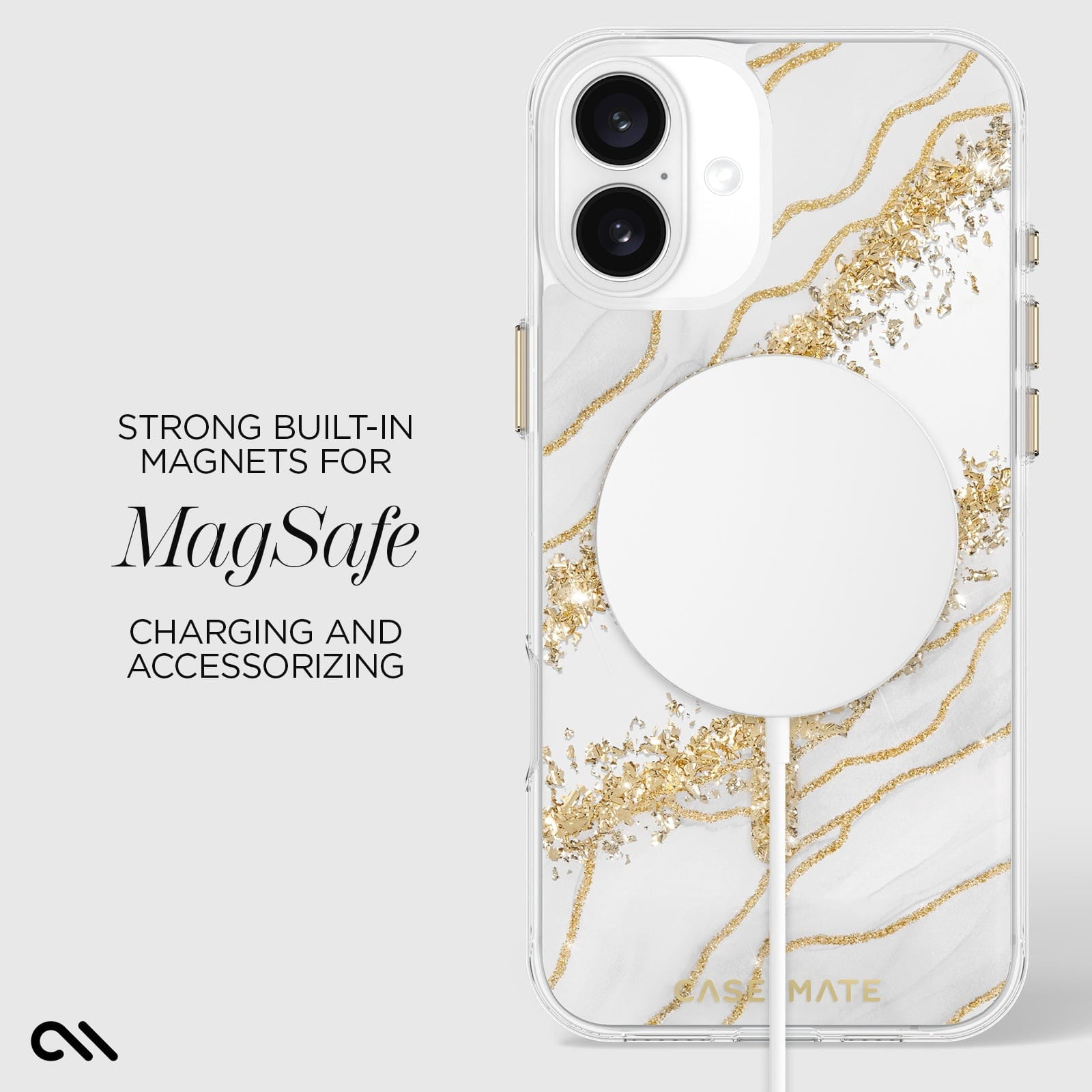 Case-Mate Apple iPhone 16 Plus Karat MagSafe Compatible Case - Granite