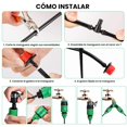 thumbnail image 4 of HEEDU 200PCS Sistema de Riego Jard&iacute;n con Temporizador, 50M Kit de Riego Por Goteo, Equipo de Riego con Ajustable Boquilla y Aspersor Pulverizador, para C&eacute;sped, Granjas, Patio, In, 4 of 7
