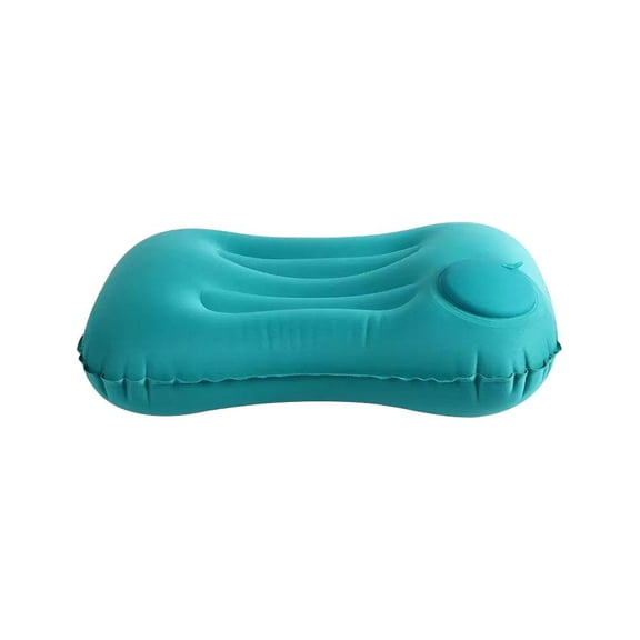 Inflatable Camping Pillow, Travel Blow Up Air Pillow, Camping aircraft portable air cushion sleeping pillow for Outdoor Hiking Backpacking Car Beach Airplane - Blue