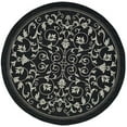 thumbnail image 1 of Safavieh Courtyard Black Indoor Outdoor Rug - Round 7'10", 1 of 5