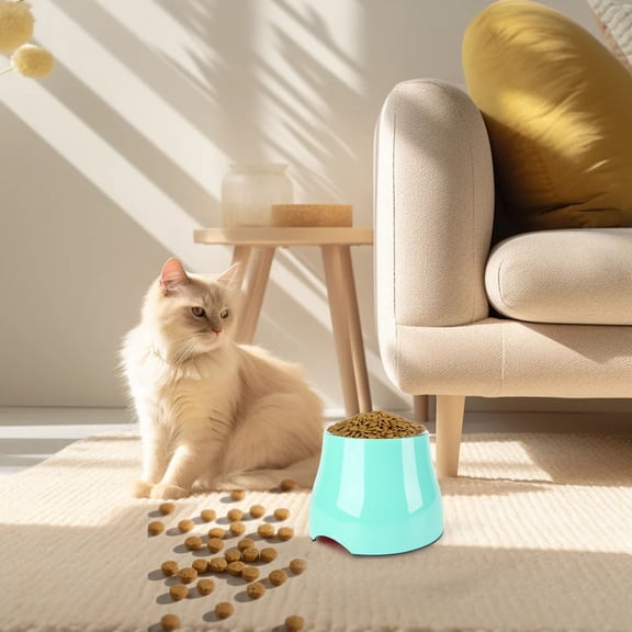 Elevated Dog Bowls for Small & Medium Dogs, Raised Cat Bowls with Stainless Steel Feeder - Non- Pet Food & Water Bowls, High Capacity Durable Indoor Dog Dish, Anti-Tip Design for Cats & Puppies