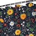 thumbnail image 3 of Pioneer Flower Floral Print Pattern Shower Curtain 84”x72", Bathroom Decorative Shower Curtain Set with 12 Hooks, Waterproof Washable, 3 of 6