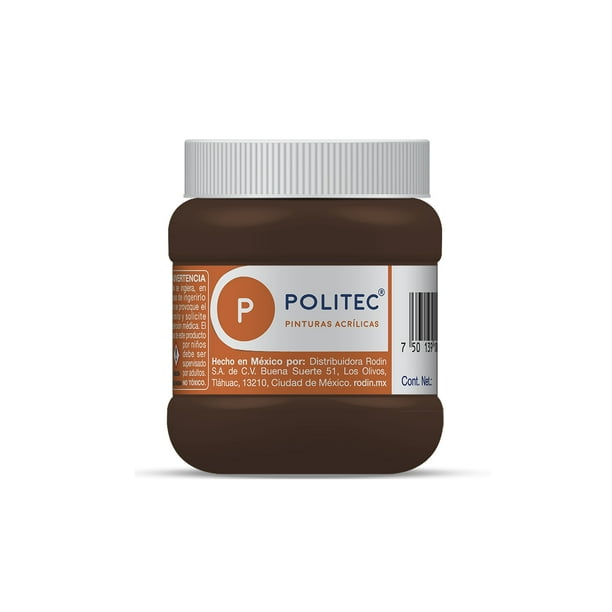 Pintura Acrílica POLITEC Sombra Café 250 ml Bodega Aurrera en línea