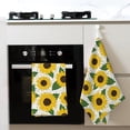 thumbnail image 4 of Sikiie Sunflowers Waffle Weave Kitchen Dish Cloth,Super Absorbent Kitchen Dish Towels 16*26 Inches for Dish Rags Washing Dishes, Drying Dishes, 4 of 7