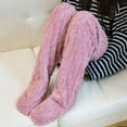 thumbnail image 6 of Fluffy Thermal Leg Warmer Compression Socks for Women – Thick One-Piece Knit Design, Cozy Warm Fit, Ideal for Home, Lounge, or Outdoor Cold Weather Wear, 6 of 8
