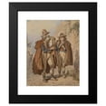 thumbnail image 2 of Carl Goebel 20x24 Black Modern Framed Museum Art Print Titled - Bagpipes and Flute Players (1864), 2 of 5