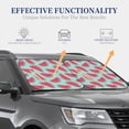thumbnail image 3 of Kdxio Watermelon Print 2-Piece Sun Shade Front Windshield - Foldable Car Front Window Sunshades for Most Sedans SUV Truck, 3 of 6