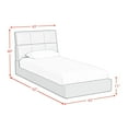 thumbnail image 7 of Picket House Furnishings Booker Twin Bed in Grey PU, 7 of 7