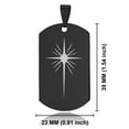 thumbnail image 2 of Stainless Steel Religious Star of Bethlehem Dog Tag Pendant Necklace, 2 of 3
