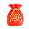 thumbnail image 2 of Jarrón de bolsa de la suerte, figura de la riqueza, florero, maceta, bolsa bendecida, florero, Estilo A, 2 of 9