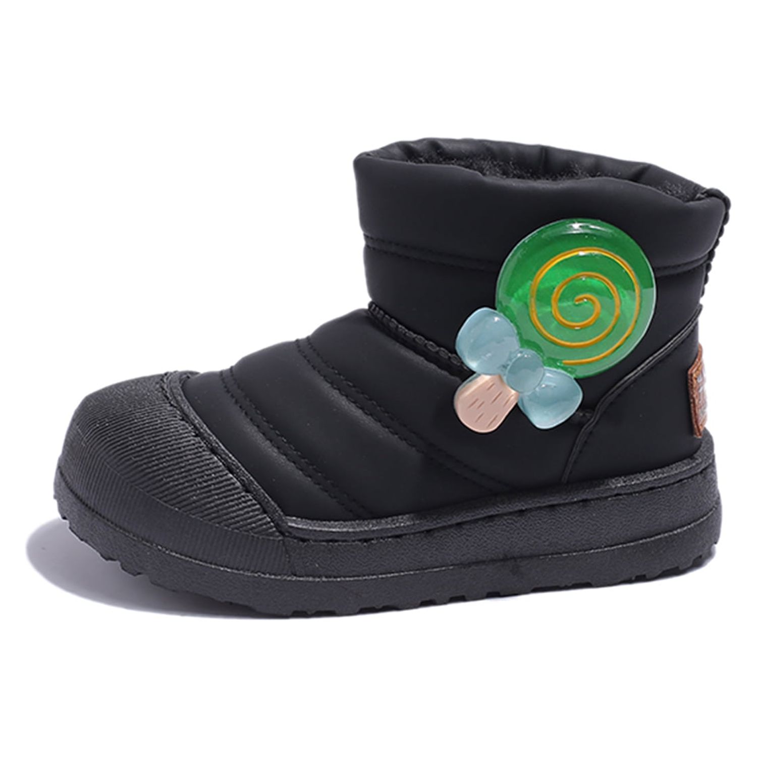 Bottes Hiver Enfant DREAM PAIRS - Courtes, Doublure Fausse Fourrure, Semelle Antidérapante TPR, Pour Fille Et Garçon