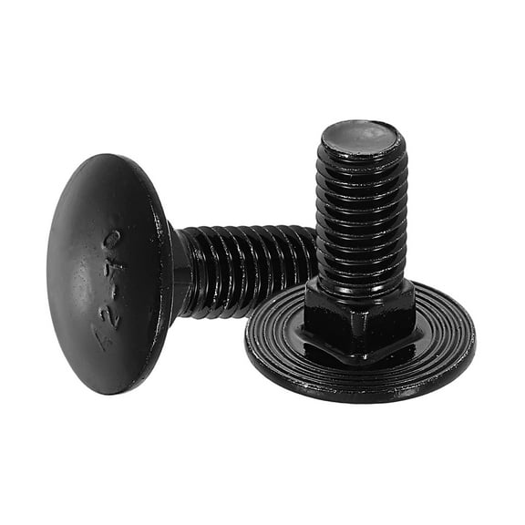 Uxcell 20Pack M8 x 20mm Stainless Steel Carriage Bolts Round Head Square Neck, Black