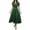 🔥 Army Green, variant on Sentmoon Spring Dresses for Women Casual Short Sleeve V Neck Sun Dress Solid Color Stretchy Regular Fit Bridal Shower Dresses for Guest Beach Essentials for Women for Work and Office XL
