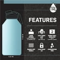 thumbnail image 4 of TAL Stainless Steel Ranger Water Bottle 64oz, Light Blue, 4 of 7