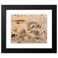 thumbnail image 2 of Eugène Delacroix 24x20 Black Modern Framed Museum Art Print Titled - Sketches of Tigers and Men in 16th Century Costume (1828-29), 2 of 5