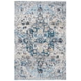thumbnail image 2 of SAFAVIEH Bristol Acacia Oriental Polyester Area Rug, Cream/Blue, 5'1" x 7'6", 2 of 10