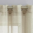 thumbnail image 2 of VCNY Home Harlow 2-Piece Taupe Metallic Sheer Curtain Panel Set, 38" x 84", 2 of 5