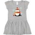 thumbnail image 3 of Inktastic Cute Winter Penguin in Hat and Scarf with Snowflakes Girls Toddler Dress, 3 of 5