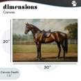 thumbnail image 4 of Stupell Industries Transitional Saddled & Ready For The Show Canvas Art, 30 x 20, by Petals Prints Design, 4 of 8