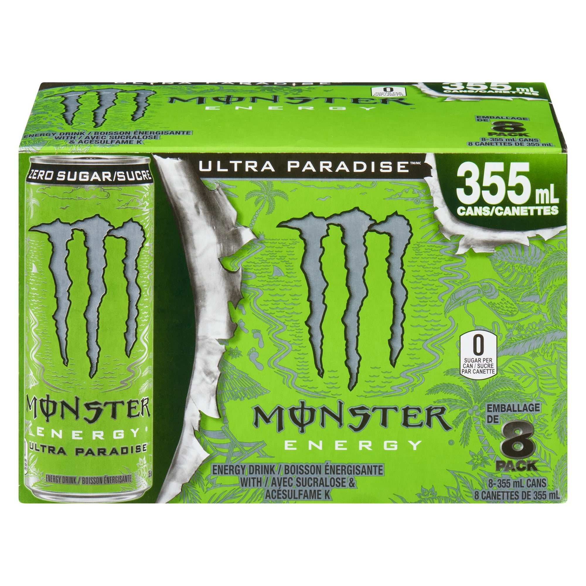 MONSTER ENERGY, Ultra Paradise, 355mL, 8 Pack - Walmart.ca