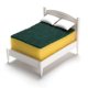 thumbnail image 1 of Soporte para esponja OTOTO Clean Dreams Kitchen de plástico gris con forma de gato, 1 of 8
