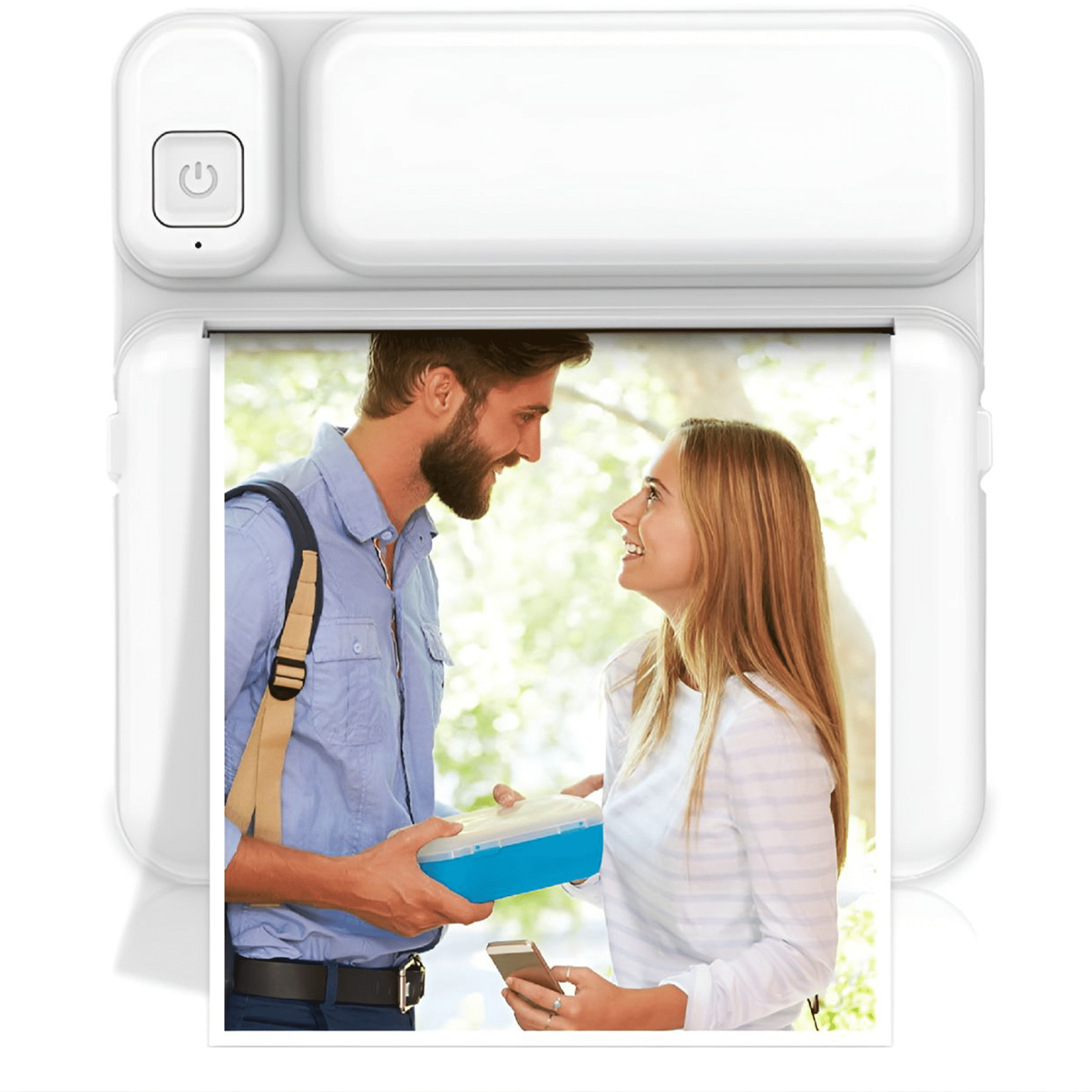 GJX 2026 New Pocket Mini Printers,Thermal Portable Bluetooth Printers,57Mm Mini Wireless Pos Thermal Image Photo Printers,Portable Inkless Sticker Maker,Wireless Printers for Android Mobile Phones