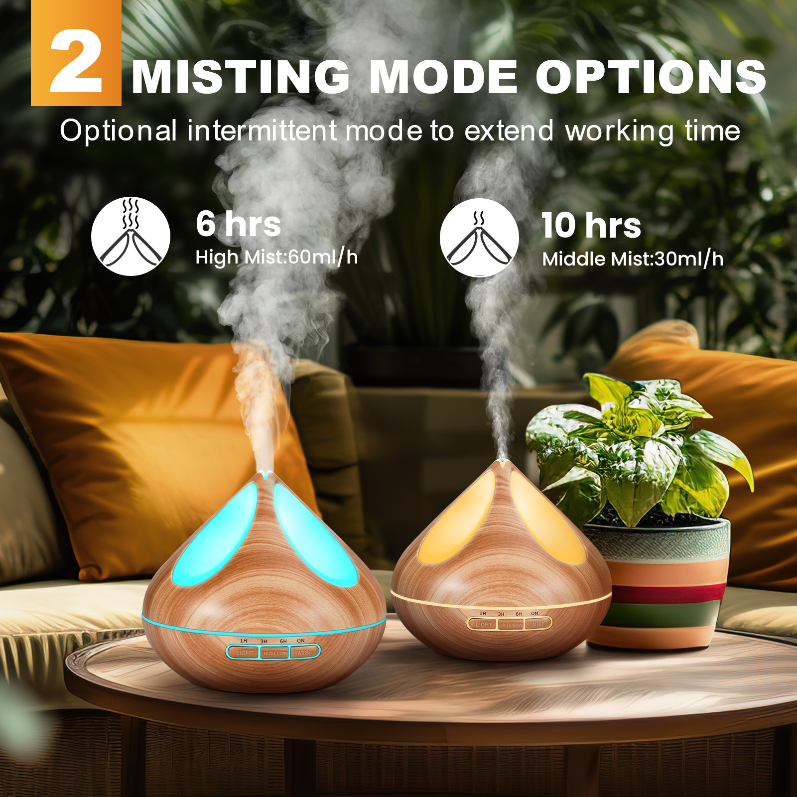 Noahstrong 500ml Essential Oil Diffuser with 8 Oil Set photo 2