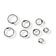 thumbnail image 3 of RYSKYJEWELRY Hoop Earrings, Black, S925, Sterling Silver, 4 Pairs Bundle Set, 3 of 8