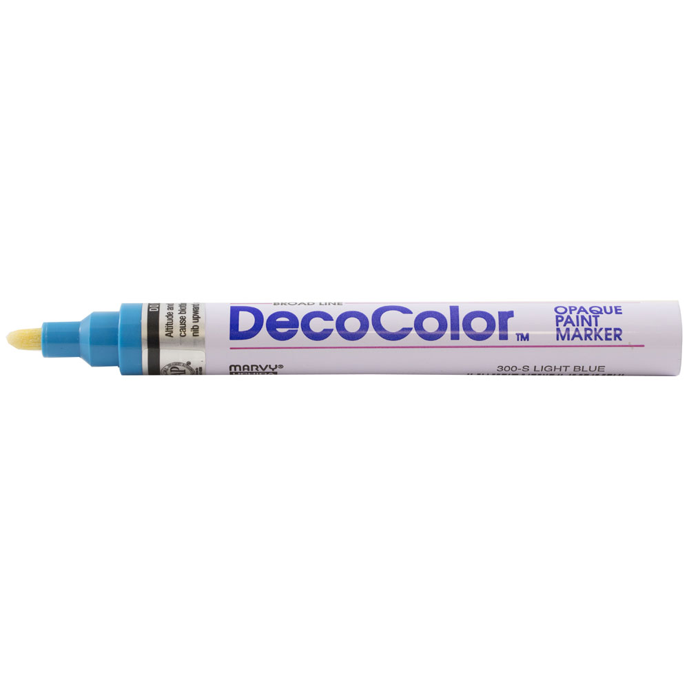Marvy Uchida Broad Line Opaque Paint Marker, 1/Pack, Light Blue