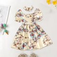 thumbnail image 2 of Vedolay Young Girl Dresses Junior Bridesmaids V-Neckline Flower Girl Dress,Beige 6-7 Years, 2 of 5