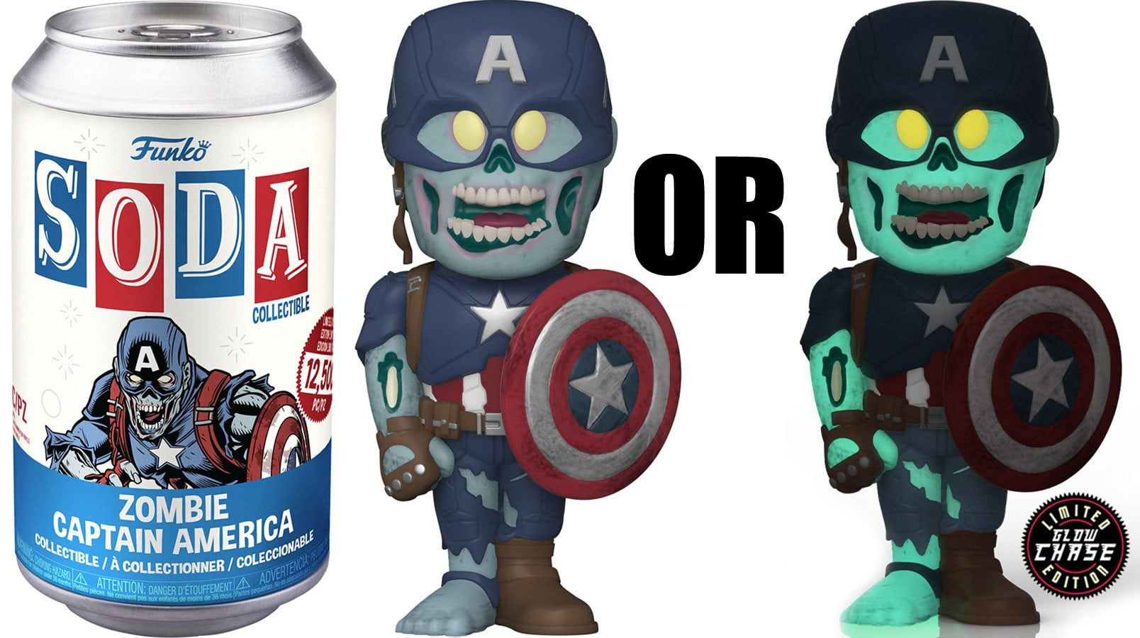 Marvel's What If Zombie Captain America Vinyl Soda Figure