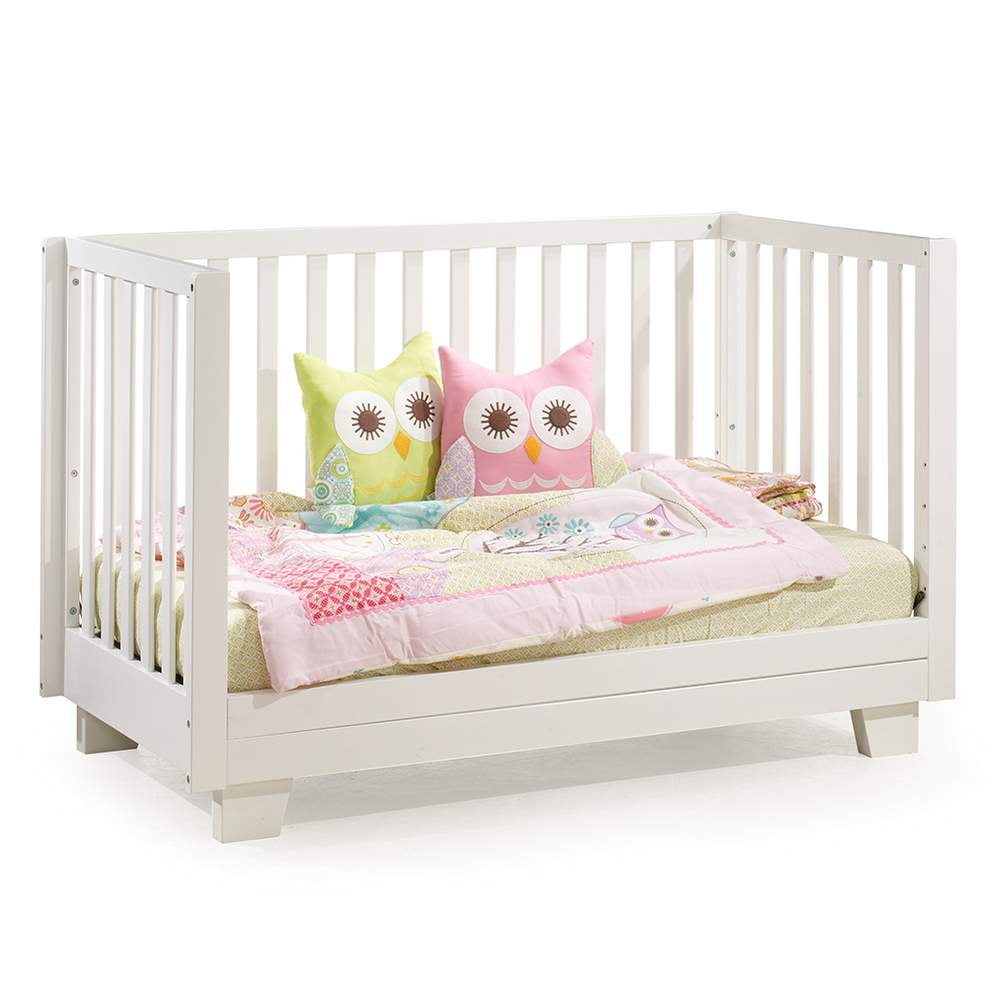 Kidiway Modern 4-in-1 Convertible Crib White